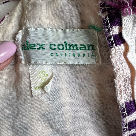Vintage Cotton Alex Coleman Mini Dress S - Picture 5 of 5